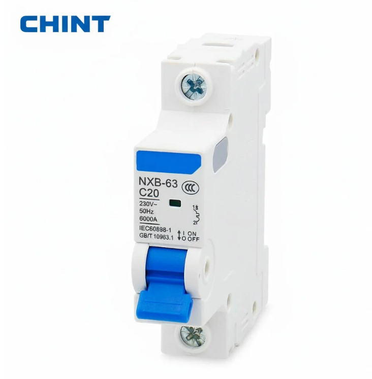 CHINT NXB-63 1P 230V Miniature Circuit Breaker (MCB) – Overload & Short Circuit Protection (10A, 16A, 20A)