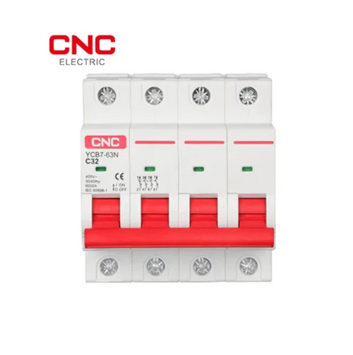 AC 4 Pole MCB 20A, 32A, 40A, 63A