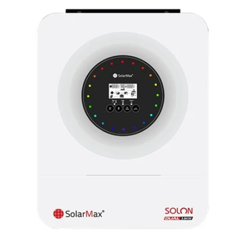 SOLARMAX SOLON DUAL 3.6KW HYBRID SOLAR INVERTER.