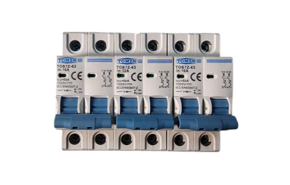 Tomzn 2P DC 1000V Solar Mini Circuit Breaker 16A, 20A, 32A, 63A