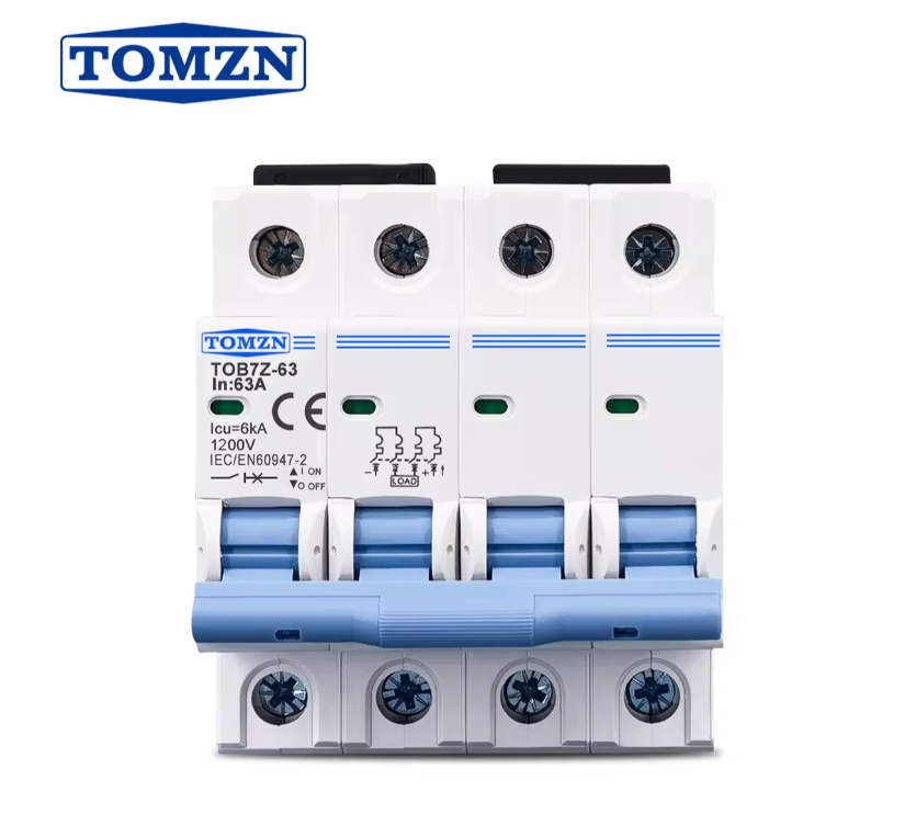 Tomzn TOB7Z-63 4P DC 1200V MCB Circuit Breaker