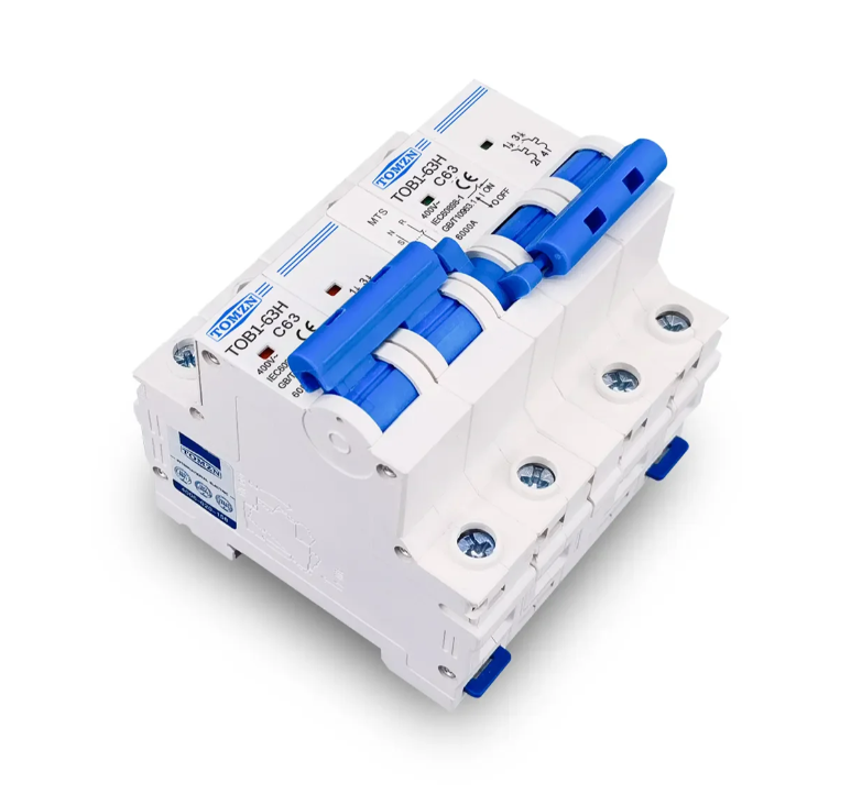 Tomzn AC 2P+2P MTS Dual power Manual transfer switch Circuit breaker MCB 50HZ/60HZ Change Over